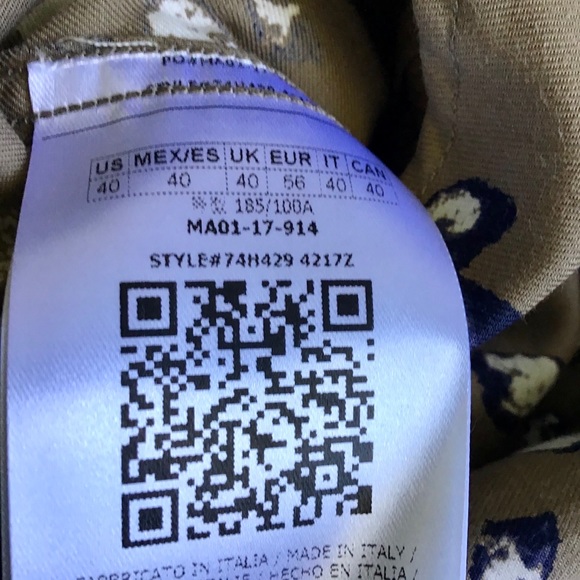 Marciano Guess Floral Cotton Shirt 40/M 41/L - Picture 14 of 16